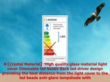 AUDIAN Flush Mount Ceiling Light Ceiling Lamp Dimmable LED Modern Square Shade K9 Crystal