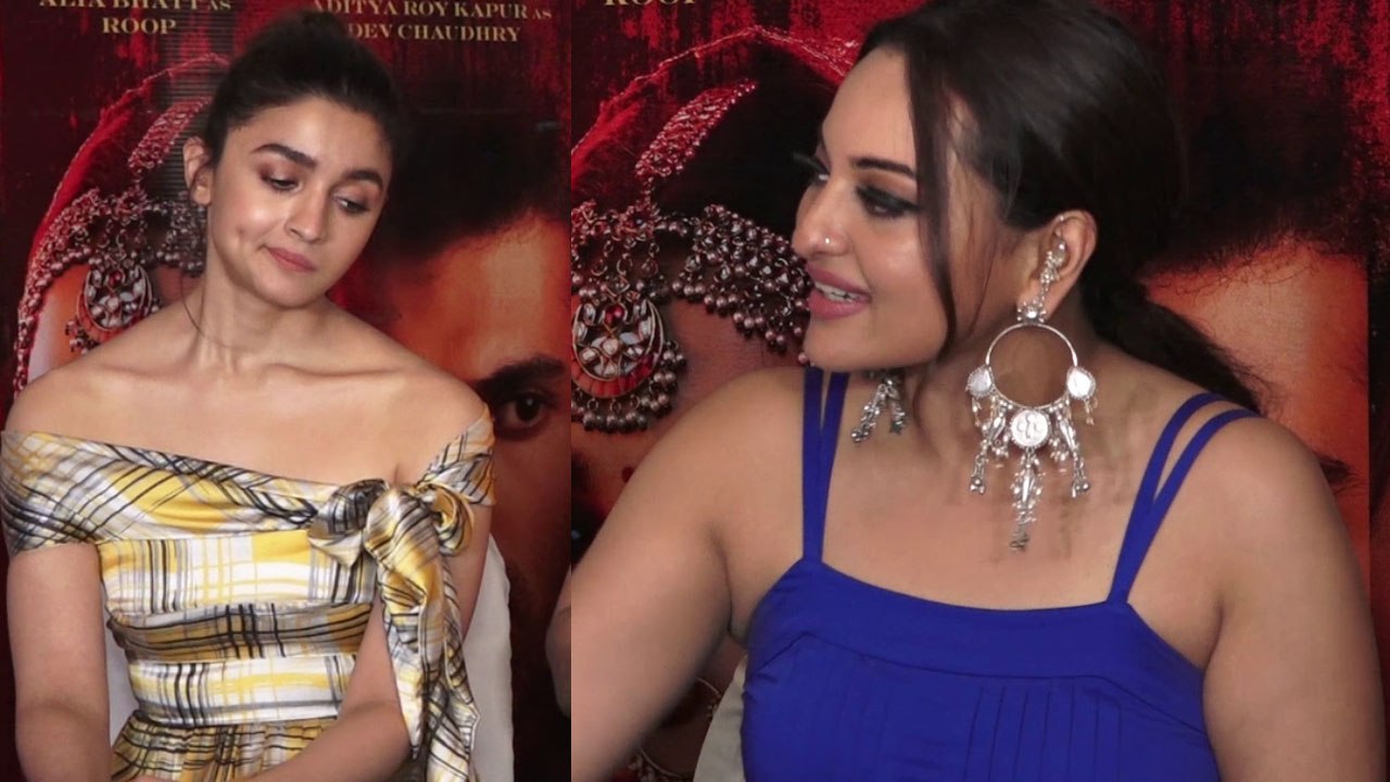 Sonakshi Sinha gets angry on Alia Bhatt during Kalank promotion; Watch Video | FilmiBeat