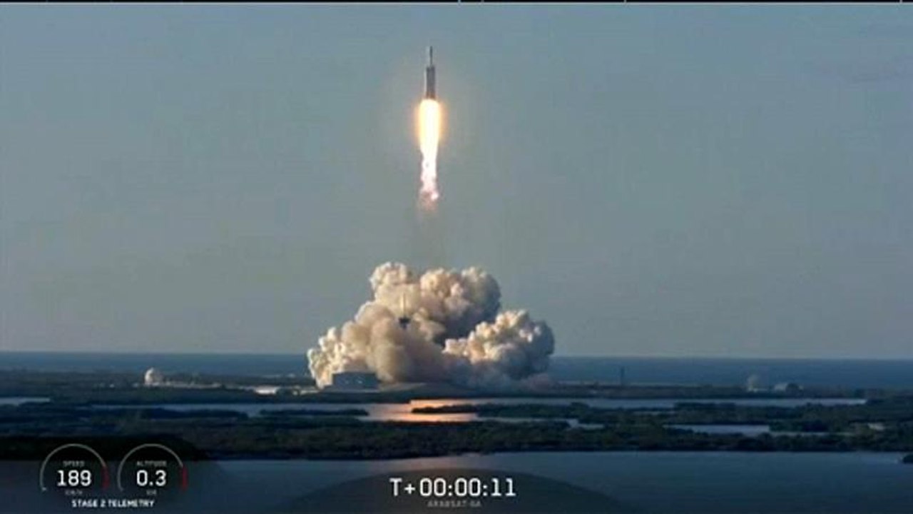 Spacex: erfolgreicher rakentenstart