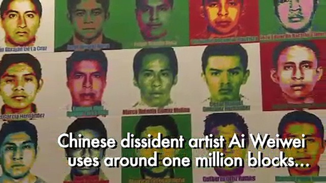 Ai Weiwei unveils Lego portraits of Mexico's mi...