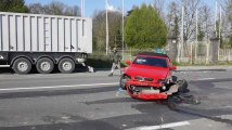 Ollignies collision 2 camions 2 voitures -12.04.2019