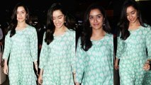 Shraddha Kapoor Leaves With a CUTE SMILE  Spotted At Mumbai Airport