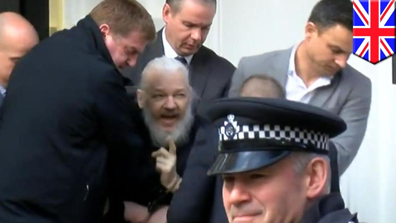 Julian Assange arrested in London at Ecuadorian embassy