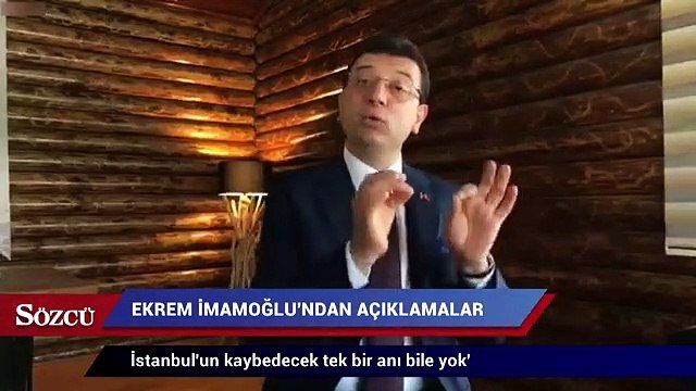 İammoğlu: 'İstanbul'un kaybedecek tek bir anı bile yok'