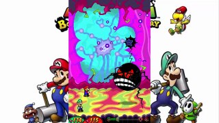 Mario et Luigi au centre de Bowser | Boss final