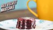 Red Velvet Mug Cake Recipe - How to Make Egg-less Mug Cake - 2 Mins Mug Cake Recipe - Bhumika