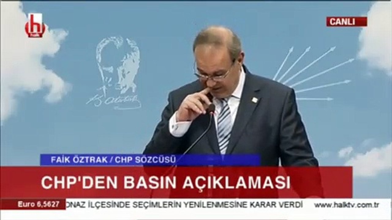 CHP Sözcüsü Faik Öztrak: 'YSK'nın önüne gelen kumpas dosyasını görüşmesini sürekli ertelemesi soru işaretlerine neden olmaktadır'