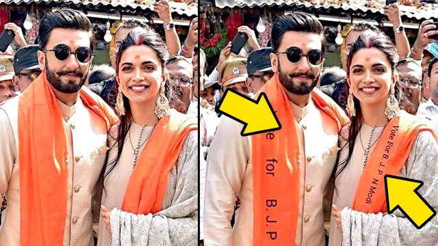 Ranveer Singh & Deepika Padukone’s Photoshopped Pic Show Them Promoting BJP