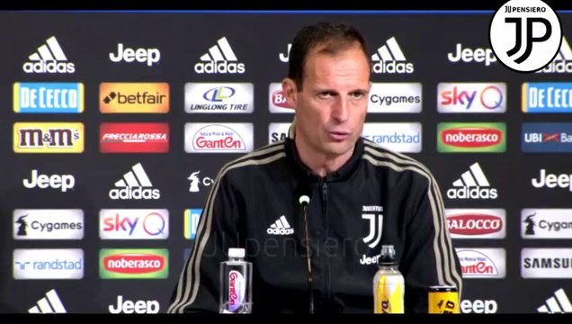 Conferenza stampa ALLEGRI pre SPAL-JUVENTUS: Nuovo risentimento per Douglas Costa, domani riposano in tanti, anche Cristiano Ronaldo... Giocano Kean, Cuadrado e Perin, su Rugani e Barzagli... | 12.04.2019