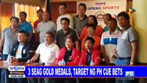 3 SEAG gold medals, target ng PH cue bets