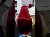 لون الشعر الأحمر الناري