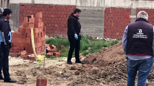 İnşaat kazısında kafatası ve insan kemiği bulundu