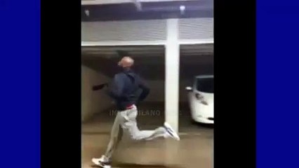 Lukaku si allena in Garage