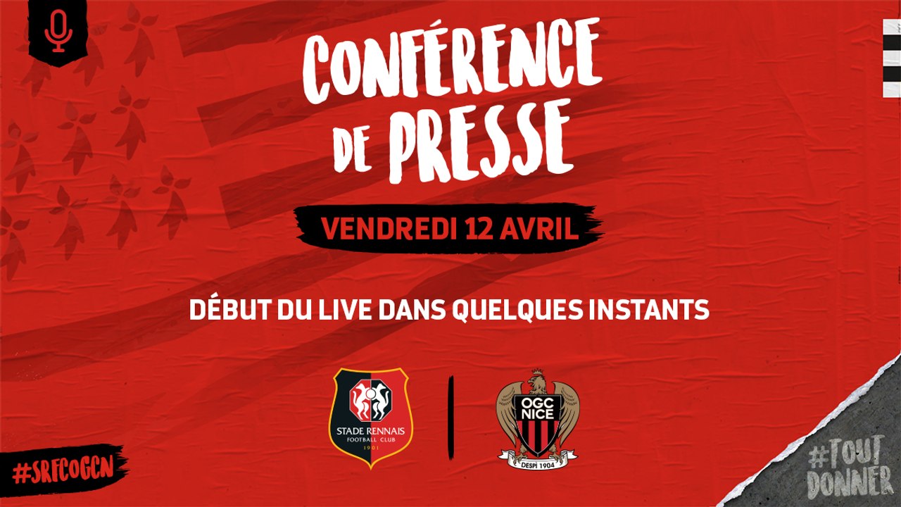 J32. #SRFCOGCN. La conférence de presse d'avant-match