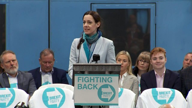 Annunziata Rees-Mogg speaks at Brexit Party launch