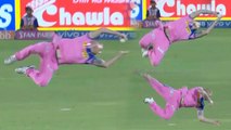 IPL 2019: Ben Stokes takes a stunning catch to dismiss Kedar Jadhav  | वनइंडिया हिंदी