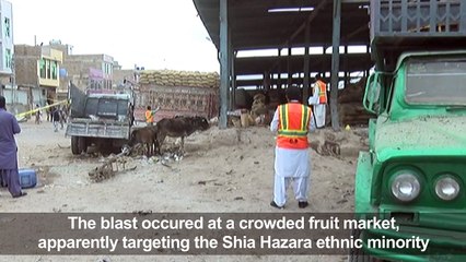 Suicide blast rips through Pakistani fruit market, killing 20
