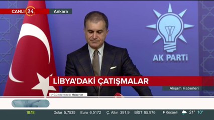 AK Parti Sözcüsü Ömer Çelik açıklama yapıyor