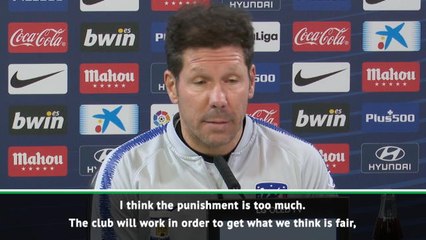 Costa punishment is excessive - Simeone
