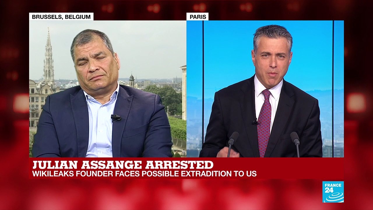 Former President of Ecuador Rafael Correa interviewed about Julian Assange arrest