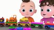 Jake and Molly Truck-Train with Shapes - Cars Cartoon Songs for Kids