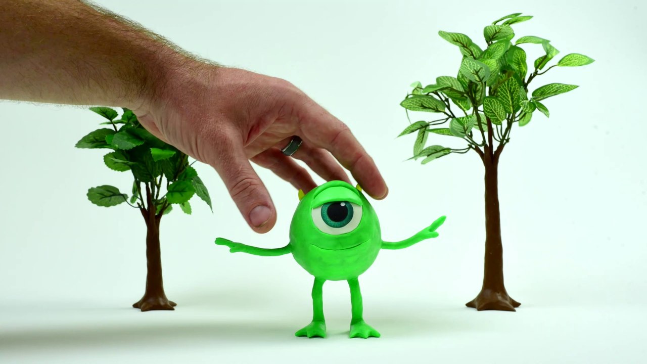Mike Wazowski meets Lightning McQueen (Stopmotion)