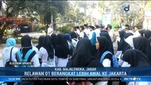 Relawan Jokowi di Majalengka Berangkat Lebih Awal ke GBK