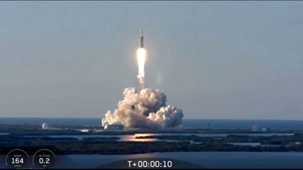 SpaceX launches first commercial mission of Falcon Heavy