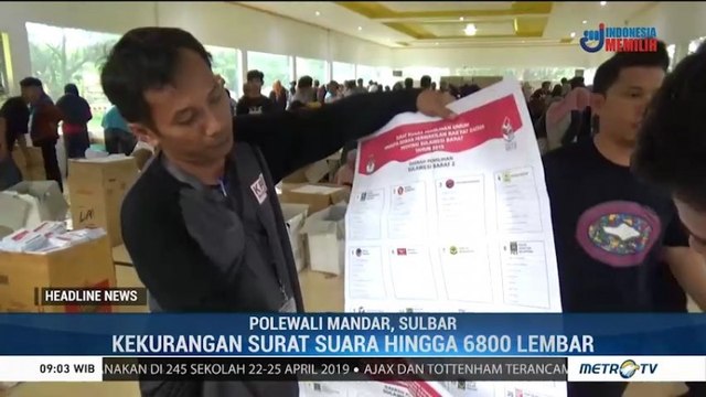 KPU Polewali Mandar Kekurangan Logistik Pemilu