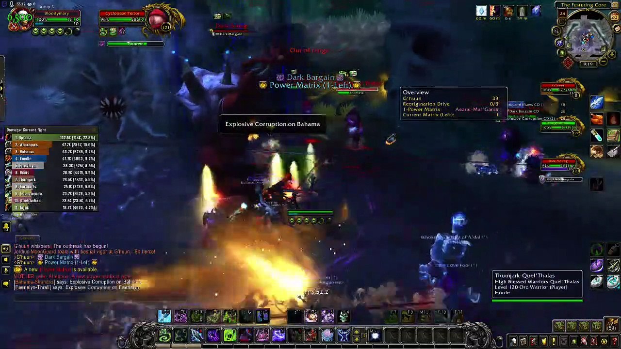 AMD ryzen 1700 w/ RX 580 8GB playing World of Warcraft (WoW) LFR Ghuun