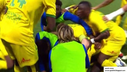 Anthony Limbombe Goal - Nantes 2 - 1 Lyon (Full Replay)