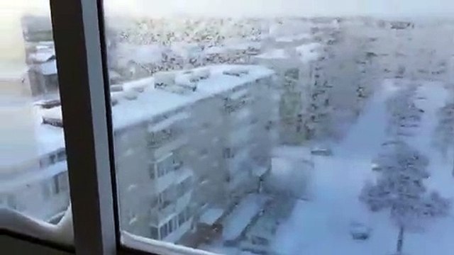 Etendre son linge en hiver en russie... Pas top pour les vêtements
