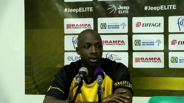 Abdoulaye M'Baye après la défaite de Fos contre Pau