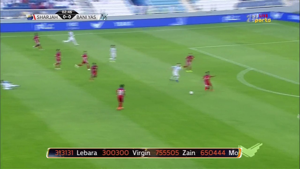 الشارقة يهزم بني ياس في دوري الخليج العربي الإماراتي