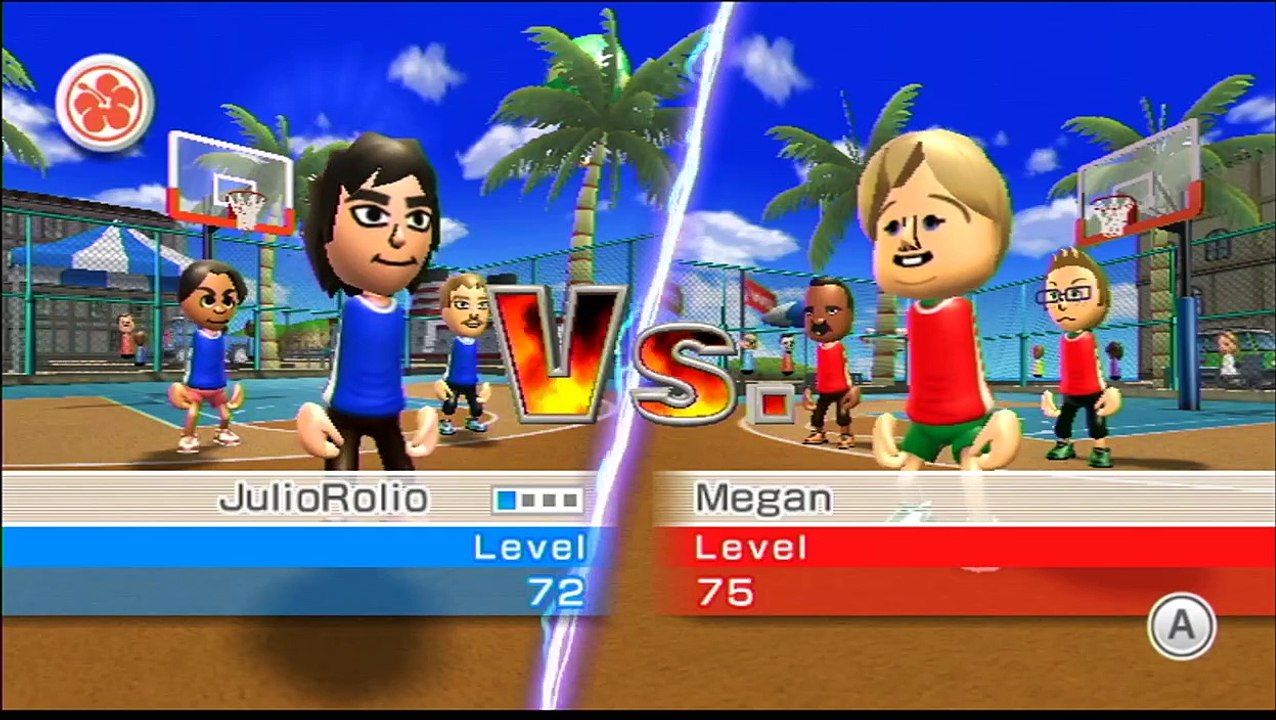 Wii Sports Resorts Basketball - Dunked On