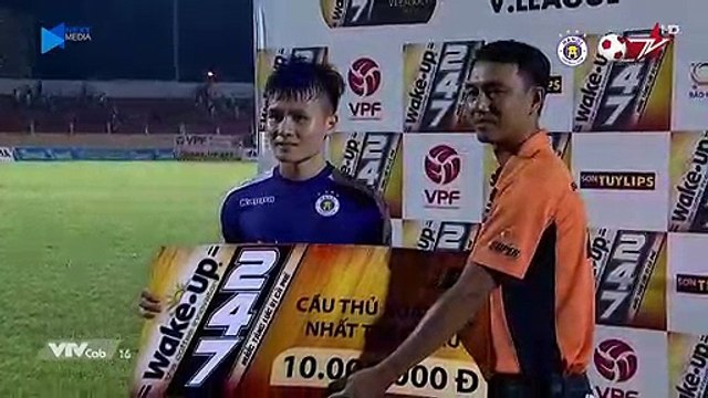 Quảng Hải liên tiếp 2 lần là cầu thủ xuất sắc nhất trận đấu | HANOI FC