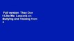 Full version  They Don t Like Me: Lessons on Bullying and Teasing from a Preschool Classroom  For