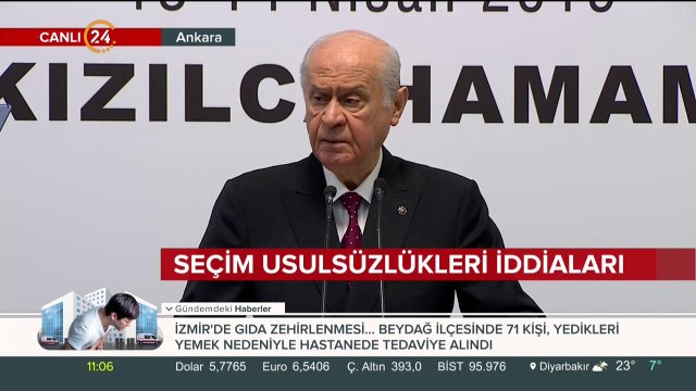 MHP Lideri Devlet Bahçeli Kızılcahamam'da