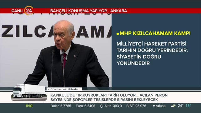 MHP Lideri Devlet Bahçeli Kızılcahamam'da