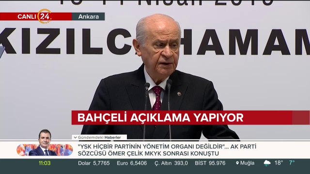 MHP Lideri Devlet Bahçeli Kızılcahamam'da