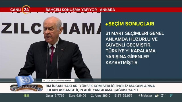 MHP Lideri Devlet Bahçeli Kızılcahamam'da