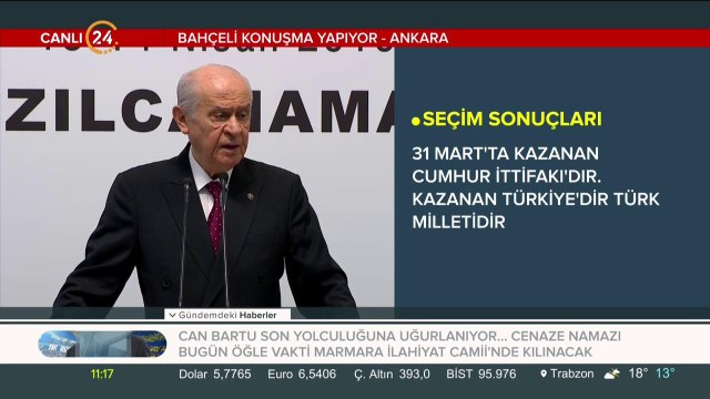 MHP Lideri Devlet Bahçeli Kızılcahamam'da