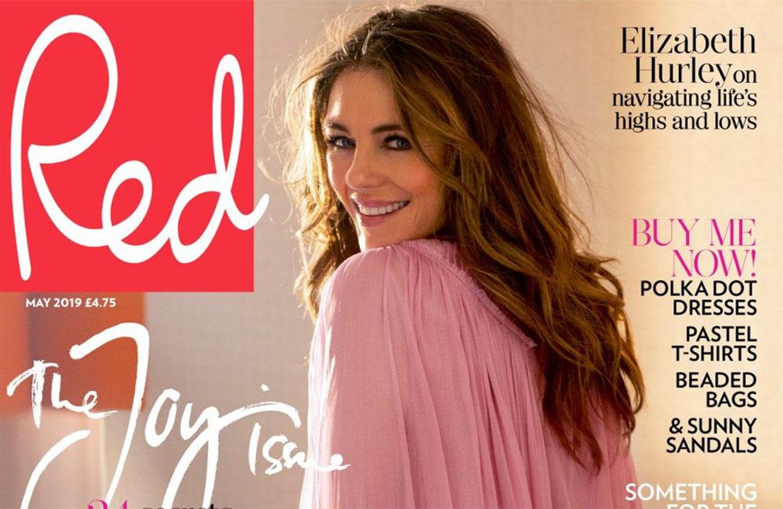 Elizabeth Hurley stayed strong for son