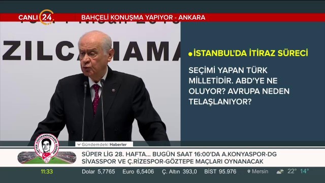 MHP Lideri Devlet Bahçeli Kızılcahamam'da