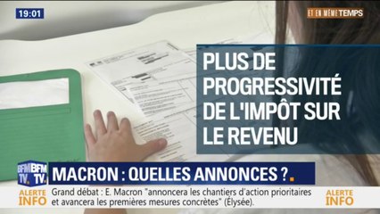 Download Video: Impôts, retraites... Les pistes envisagées pour les annonces d'Emmanuel Macron après le grand débat