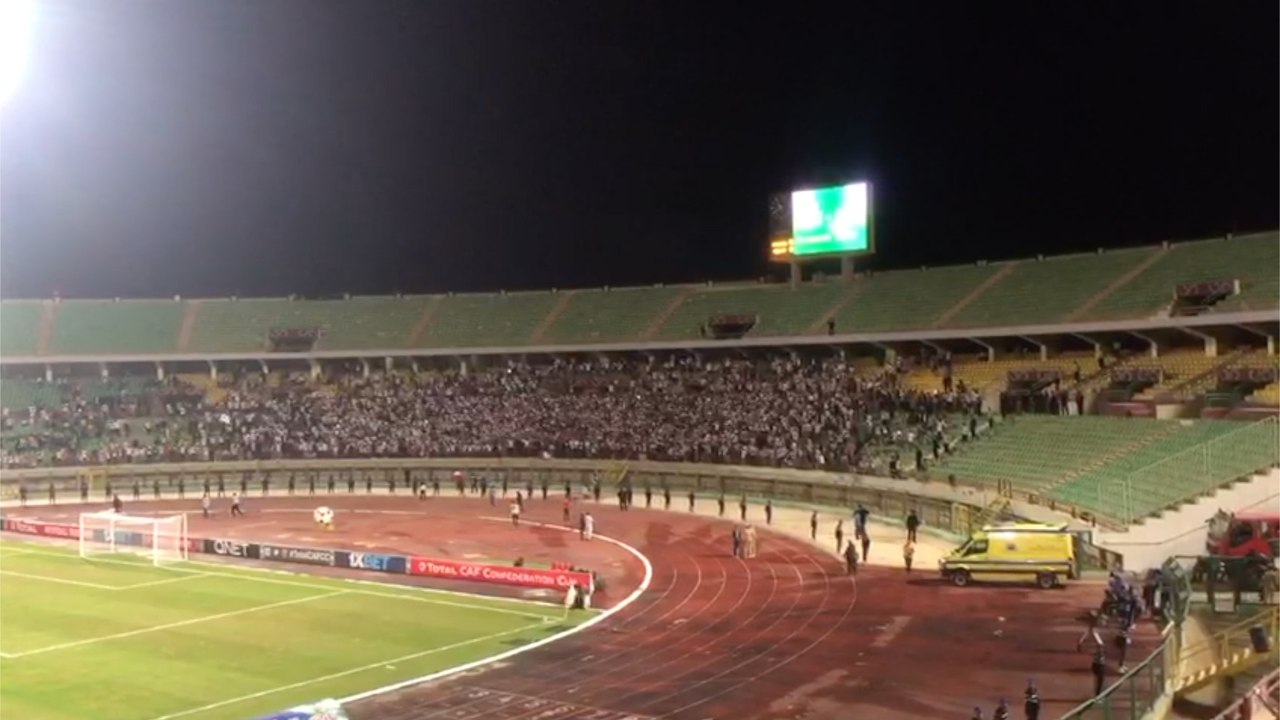 جماهير الزمالك تملأ مدرجات التالتة يمين قبل مواجهة أغادير