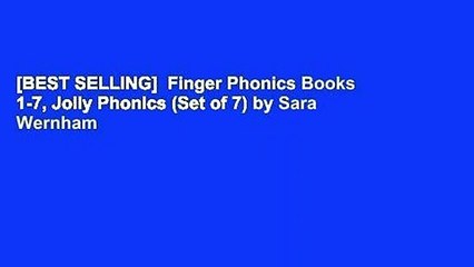 [BEST SELLING]  Finger Phonics Books 1-7, Jolly Phonics (Set of 7) by Sara Wernham