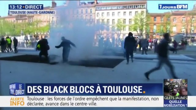 Gilets jaunes: des premiers heurts éclatent à Toulouse entre manifestants et forces de l'ordre