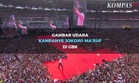 Gambar Udara Kampanye Jokowi - Ma'ruf di GBK