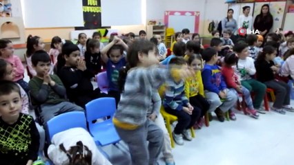 Burhaniye'de minik öğrencilere hijyen eğitimi